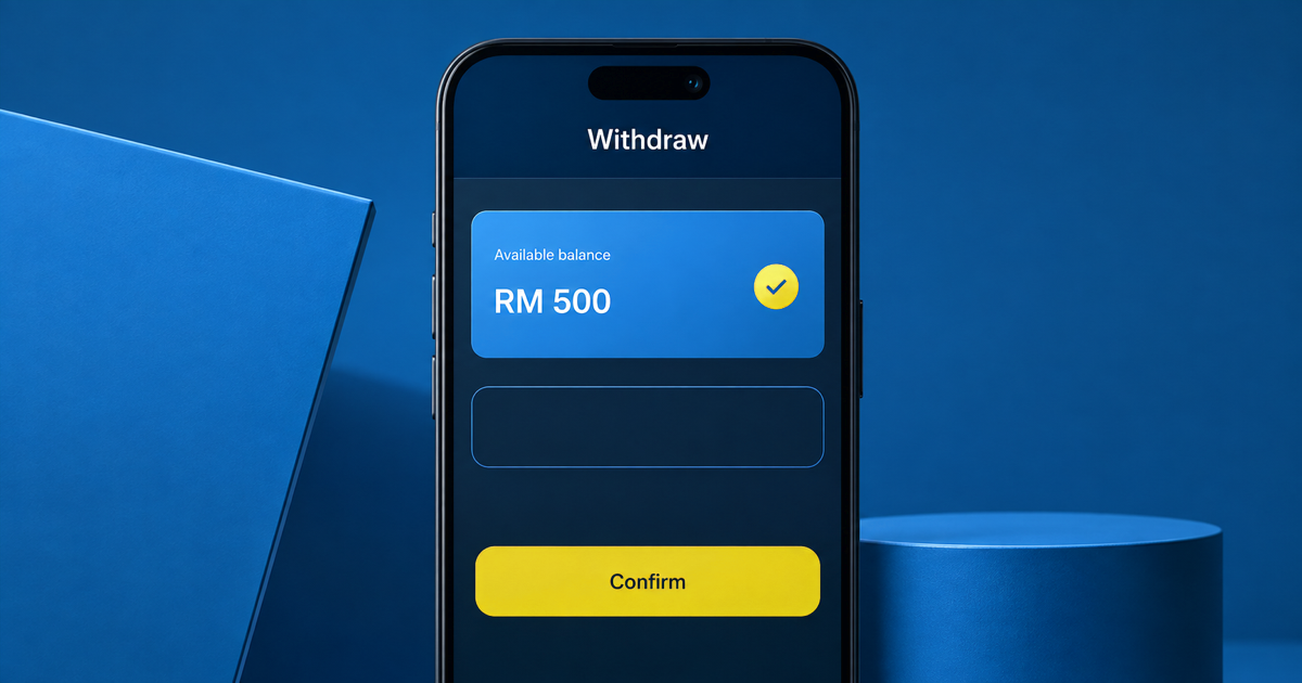 DK88 withdrawal screen