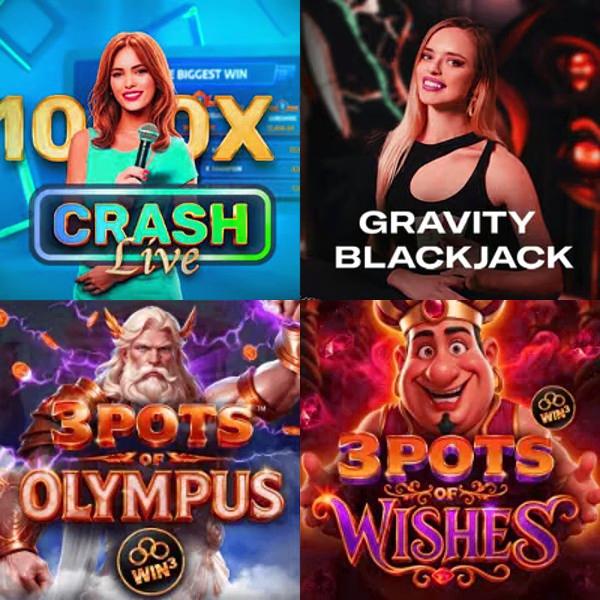 Real screenshots from the DK88 games library
